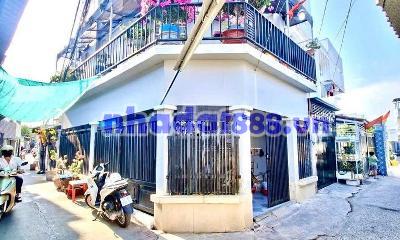 NHÀ GÓC 2 MẶT HẺM HUỲNH TẤN PHÁT ,NHÀ BÈ • Diện tích 5 x 10m