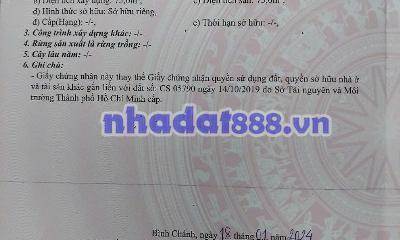 Bán Nhà Đường An Hạ Bình Chánh HCM