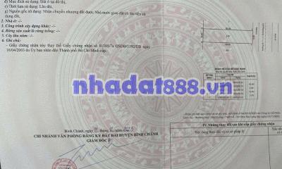 ĐẤT CHÍNH CHỦ CÓ SỔ SẴN GẦN BXQ8 - GIÁ 1,399 TỶ – 100M²