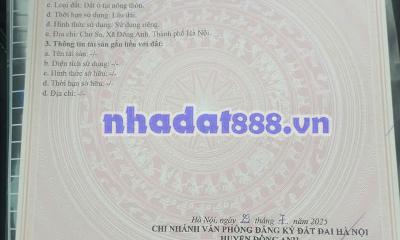 Mặt tiền 8,1m, đường ô tô, hình thực tế, bán 80m2 đất Cổ Loa